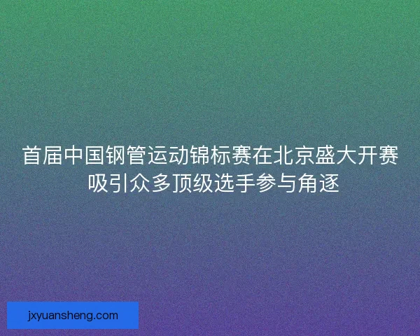 首届中国钢管运动锦标赛在北京盛大开赛 吸引众多顶级选手参与角逐